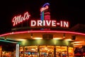 Top view of Mels Drive In Restaurant at Universal Studios
