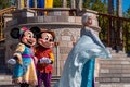 Mickey, Minnie and Elsa in Mickeys Royal Friendship Faire in Magic Kingdom 41.