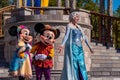 Mickey, Minnie and Elsa in Mickeys Royal Friendship Faire in Magic Kingdom 37