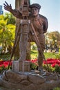 Young Walt Disney filming statue at Hollywood Studios 110