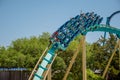 People having fun terrific Kraken roller coaster at Seaworld  1 Royalty Free Stock Photo