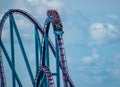 Amazing view of people having fun Mako rollercoaster at Seaworld 4