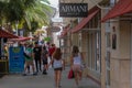 Mother and daughter enjoying shopping day at Premium Outlet in International Drive area .