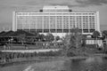 Panoramic view of Contemporary Resort in Walt Disney World area 2. Royalty Free Stock Photo