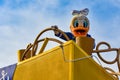 Donald duck in Mickey and Minnie`s Surprise Celebration parade at Walt Disney World  1 Royalty Free Stock Photo