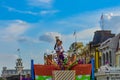 Goofy in Mickey and Minnie`s Surprise Celebration parade at Walt Disney World . 2 Royalty Free Stock Photo