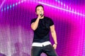 Luis Fonsi singing in Mardi Gras Concert at Universal Studios 27