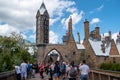 Main entrance of The Wizarding World of Harry Potter Hogsmeade Village at Universals Islands of Adventure 135