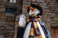 Owl and Snowman in Hogsmeade Village at Universals Islands of Adventure 1