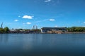 Panoramic view of Ice Breake rollercoaster and Bayside Stadium at Seaworld 50.