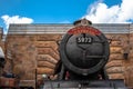 Partial view of Hogwarts Express locomotive at Universals Islands of Adventure 9