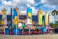 Partial view of The simpsons Rideat Universal Studios 26. Royalty Free Stock Photo