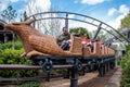 People having fun Flight of the Hippogriff roller coaster at Universals Islands of Adventure 142 Royalty Free Stock Photo