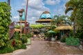 People walking at Volcano Bay in Universal Studios area 2