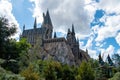 Top view of Hogwarts Castle at Universals Islands of Adventure