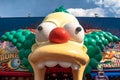 Top view of Krusty in The simpsons Ride at Universal Studios 28. Royalty Free Stock Photo
