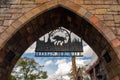 Welcome to Hogsmeade Village arch at Universals Islands of Adventure 139