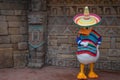 Donald Duck in Mexican clothes at Epcot 1 Royalty Free Stock Photo