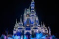 Elsa, Anna, Kristoff and Olaf in A Frozen Holiday Wish at Magic Kingdom Park 15 Royalty Free Stock Photo