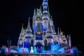 Elsa, Anna, Kristoff and Olaf in A Frozen Holiday Wish at Magic Kingdom Park 16 Royalty Free Stock Photo