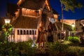 European building and viking statue in Norway Pavillion at Epcot 49