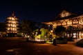 Illuminated Japan Pavillion and beautiful gardens at Epcot 28