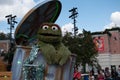 Oscar the Grouch in Sesame Steet Party Parade at Seaworld 4 Royalty Free Stock Photo