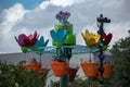 Top view of Abbys Flower Tower at Seaworld