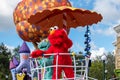 Top view of Elmo and Rosita in Sesame Street Party Parade at Seaworld 6 Royalty Free Stock Photo