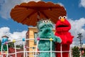 Top view of Rosita and Elmo in Sesame Street Party Parade at Seaworld 3 Royalty Free Stock Photo