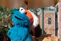 Cookie Monster in Sesame Street Party Parade  at Seaworld 147 Royalty Free Stock Photo