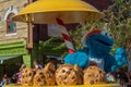 Cookie Monster in Sesame Street Party Parade at Seaworld 145 Royalty Free Stock Photo