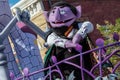 Count Von Count in Halloween Sesame Street Party Parade at Seaworld 7 Royalty Free Stock Photo