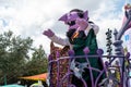 Count Von Count in Halloween Sesame Street Party Parade at Seaworld 4. Royalty Free Stock Photo