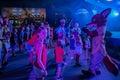 Dance Party with Zootopia characters, childs and parents at Epcot 31 Royalty Free Stock Photo