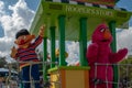 Ernie and Telly Monster in Sesame Street Party Parade at Seaworld 2