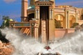 Amazing Splash on Atlantis Water Roller Coaster in SeaWorld Theme Park