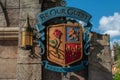 Be Our Guest Restaurant sign at Magic Kigndom 42. Royalty Free Stock Photo