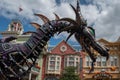 Maleficient dragon in Disney Festival of Fantasy Parade at Magic Kigndom 5