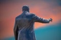 Partial view of Walt Disney statue at Magic Kigndom 2 Royalty Free Stock Photo