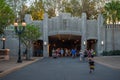 People exploring entrance tunnel to Star Wars Galaxys Edge at Hollywood Studios 67