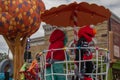 Rosita and Elmo in Sesame Street Party Parade at Seaworld 52. Royalty Free Stock Photo