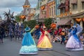 Three Fairies of Sleeping Beauty in Disney Festival of Fantasy Parade at Magic Kigndom 3 Royalty Free Stock Photo