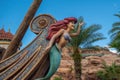 Top view of little Mermaid statue at Magic Kigndom 21