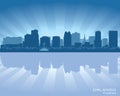 Orlando, Florida skyline city silhouette vector illustration Royalty Free Stock Photo