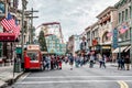 ORLANDO, FLORIDA, USA - DECEMBER, 2018: Christmas at Universal Studios theme park