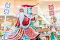 ORLANDO, FLORIDA, USA - DECEMBER, 2018: Colorful Christmas decoration at Mall at Millenia