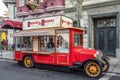 ORLANDO, FLORIDA, USA - DECEMBER, 2017: Snack and Drinks, Vintage Car at Universal Studios Florida