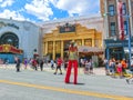 ORLANDO, FLORIDA, USA - MAY 08, 2018: Entrance to Revenge of the Mummy ride at Universal Studios Orlando