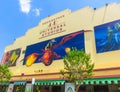 Orlando, Florida, USA - May 10, 2018: The Entrance to Shrek 4D ride in soundstage.